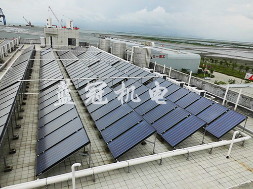 三一重工工廠空氣能太陽(yáng)能熱水工程