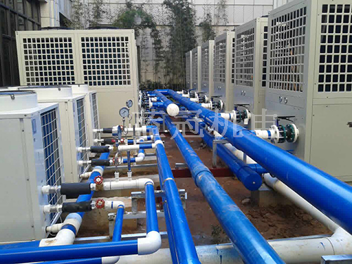 藍冠機電空氣能熱水器供暖管道細(xì)節(jié)圖