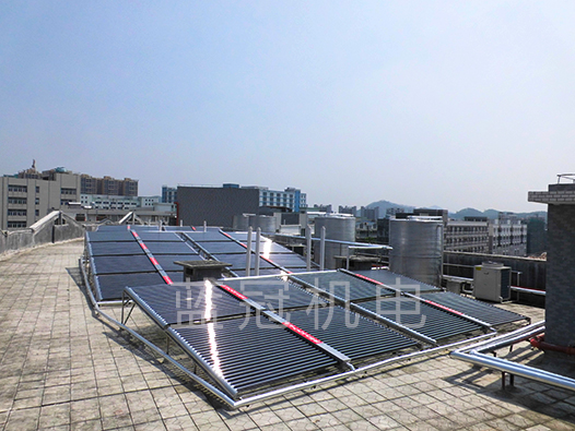 太陽能熱水工程—使用真空管太陽能，內(nèi)里溫度高，表面不燙手