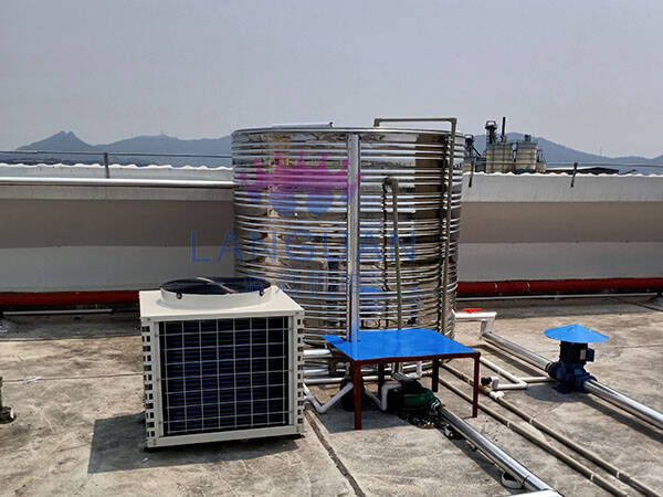 空氣能+太陽(yáng)能熱水工程